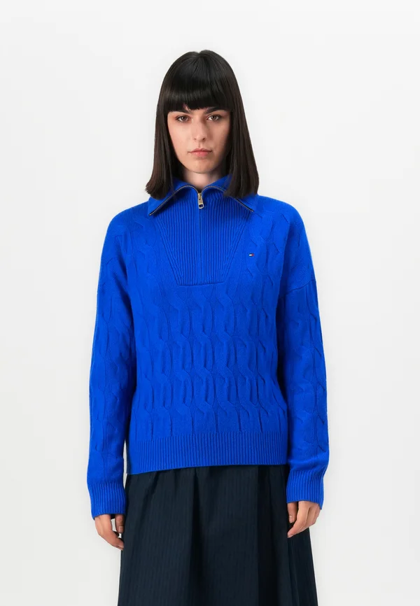 SOFT CABLE  - Strickpullover - blue