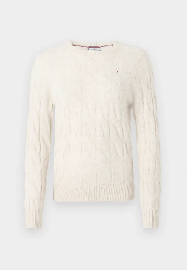 SOFT CABLE  - Strickpullover - heather oatmilk