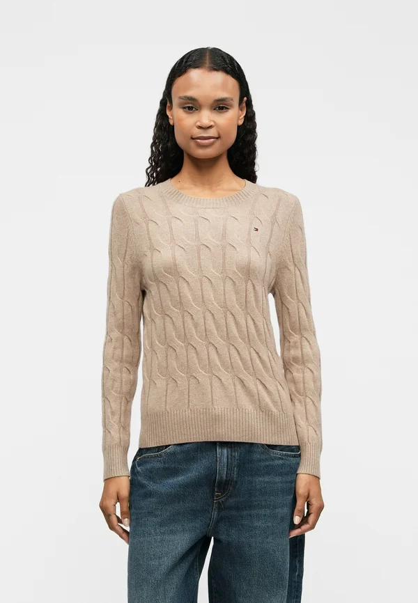 SOFT CABLE  - Strickpullover - safari canvas heather