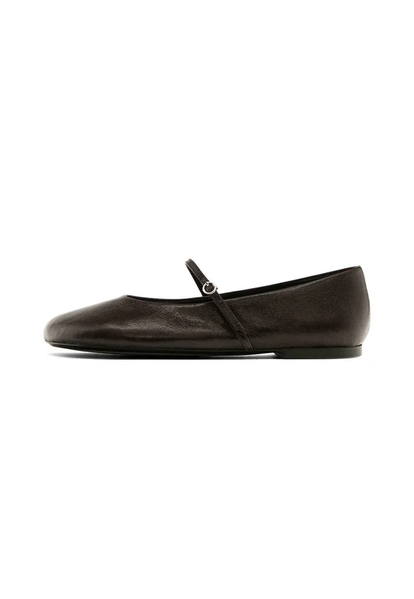 SOFT FLATS WITH BUCKLE  - Riemchenballerina - dark brown