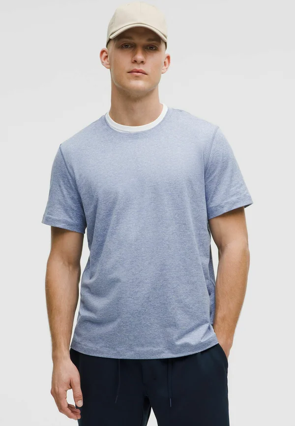 Soft Jersey Short Sleeve - T-Shirt basic - heathered washed denim heathered starch blue
