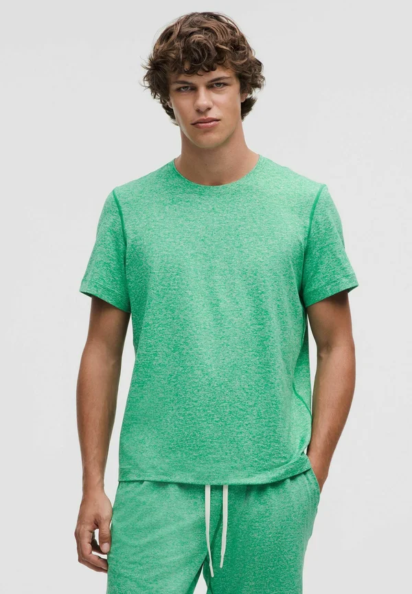 Soft Jersey  - T-Shirt basic - heathered raceway green/heathered light ivory