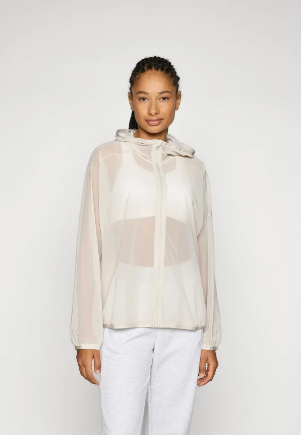 SOFT LUX MESH FULL ZIP HOODIE - Windbreaker - alumina