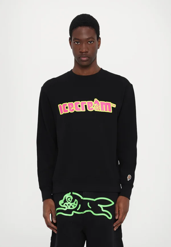 SOFT SERVE CREW NECK - Sweatshirt - black