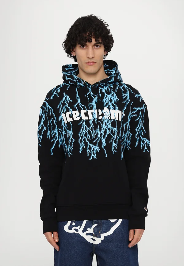 SOFT SERVE LIGHTNING POPOVER HOOD - Sweatshirt - black