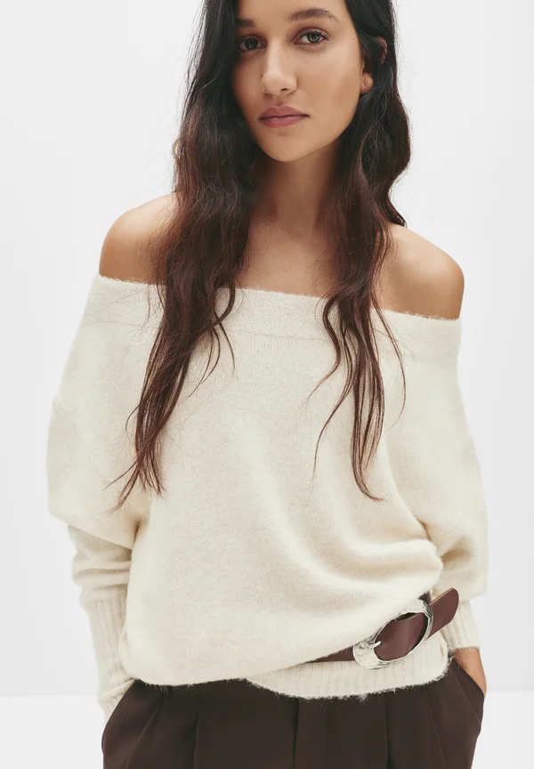 SOFT - Strickpullover - beige