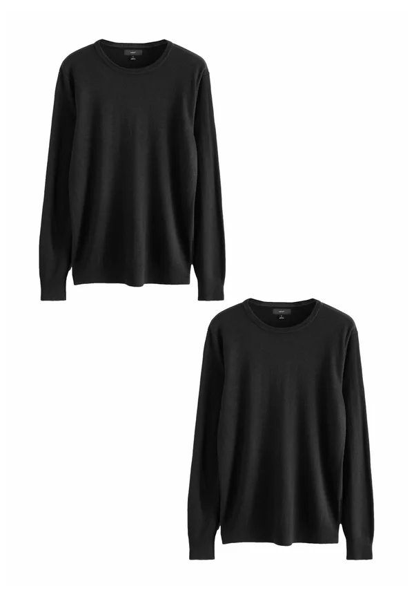 SOFT TOUCH 2 PACK - Strickpullover - black