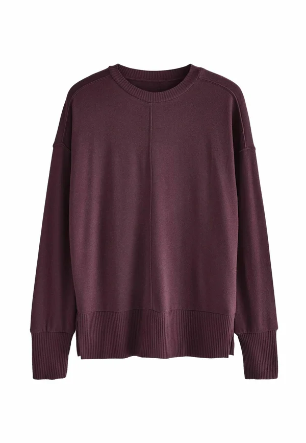 SOFT TOUCH COSY SEAM CREW NECK - REGULAR FIT - Strickpullover - berry red
