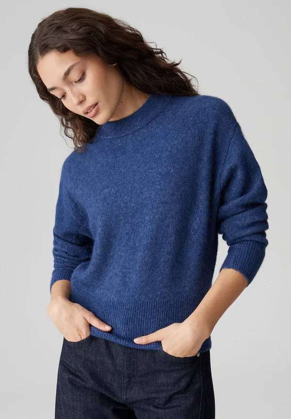 SOFT TOUCH SLIGHTLY SHORT - Strickpullover - soft ink