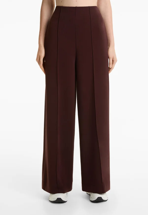 SOFT-TOUCH STRAIGHT-LEG WITH CREASE - Jogginghose - mottled brown