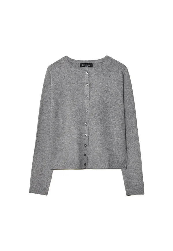 SOFT-TOUCH - Strickjacke - dark grey