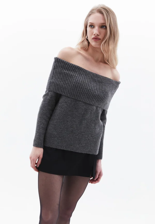 SOFT TOUCH  - Strickpullover - anthra melange