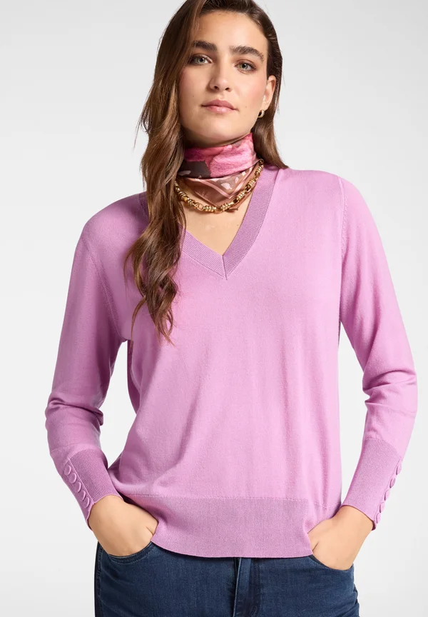 SOFT TOUCH - Strickpullover - fucsia