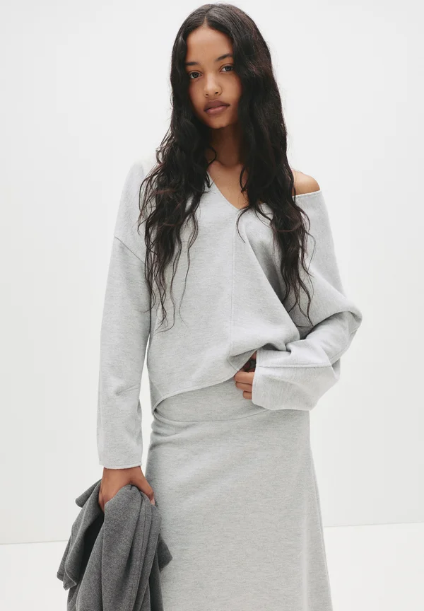 SOFT TOUCH - Strickpullover - light grey