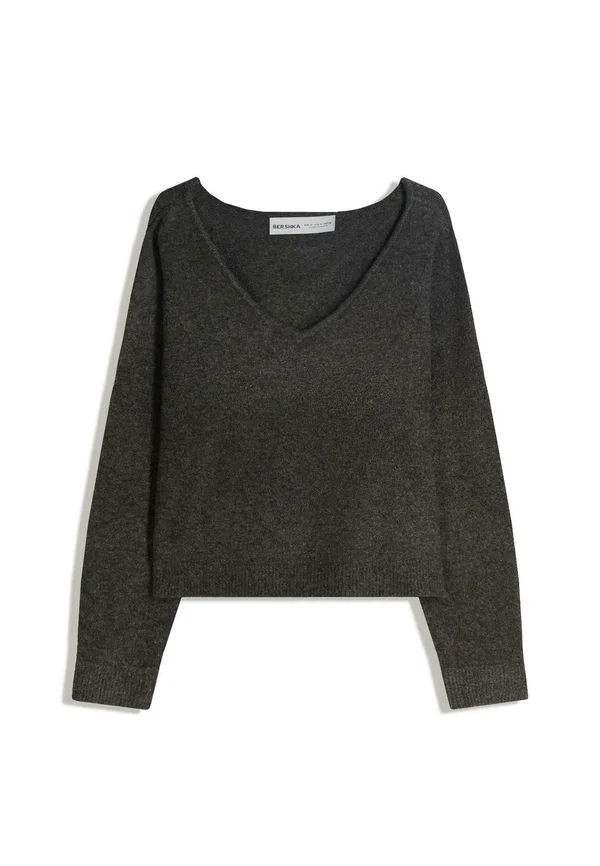 SOFT TOUCH V-NECK - Strickpullover - dark grey