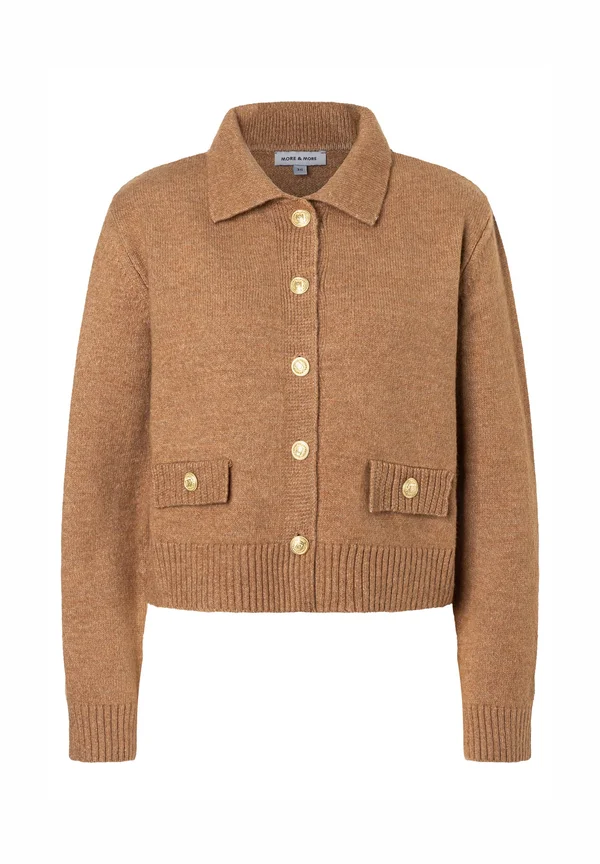 SOFTER - Strickjacke - warm camel