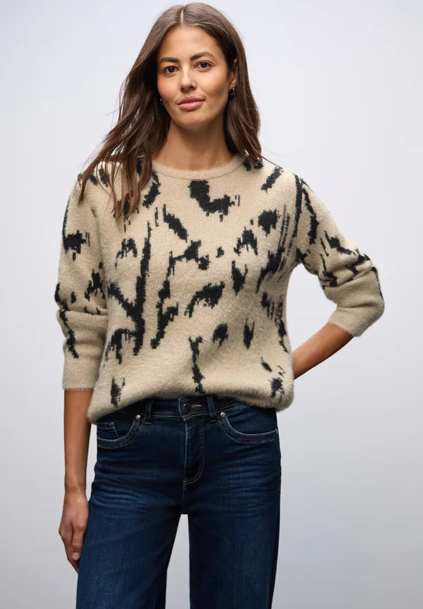 SOFTER - Strickpullover - beige