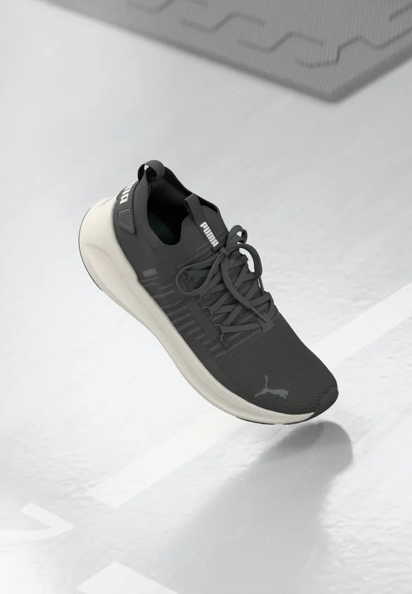 SOFTRIDE SYMMETRY FUZION - Laufschuh Straße - black/dusky gray/vapor gray