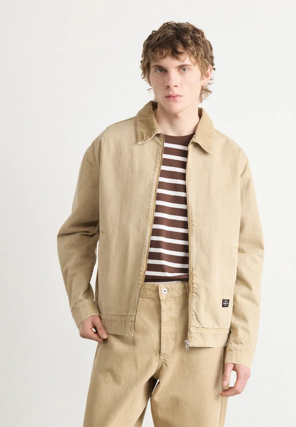 SOIL NORTON JACKET - Jeansjacke - beige