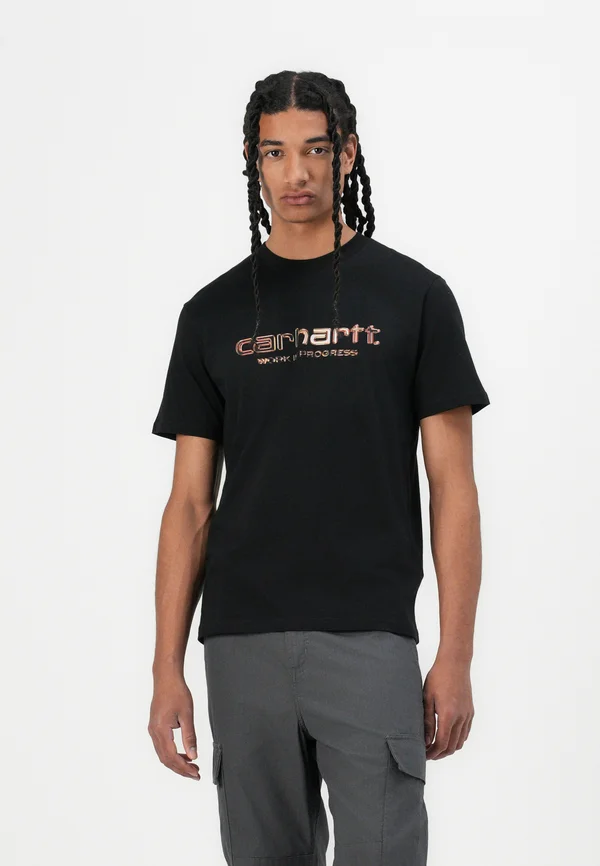 SOLAR CHROME SCRIPT - T-Shirt print - black
