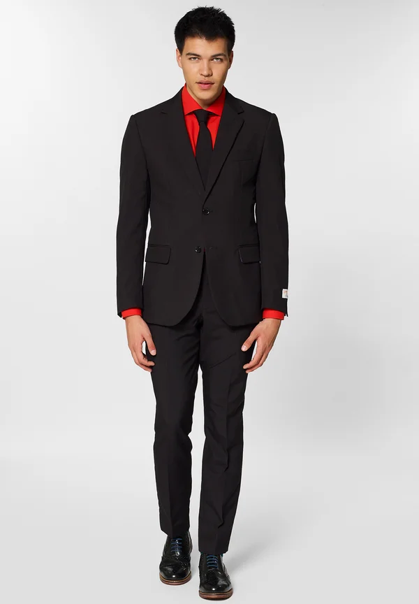 SOLID COLOR - Anzug - black