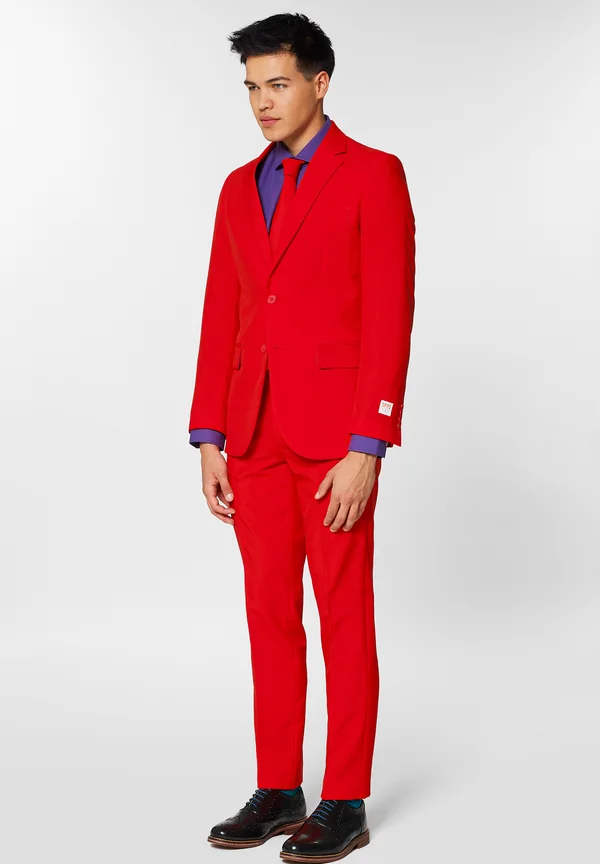 SOLID COLOR - Anzug - red