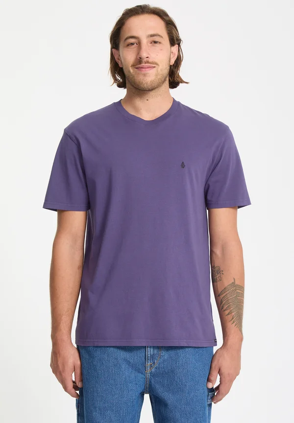 SOLID STONE EMB - T-Shirt basic - dark purple