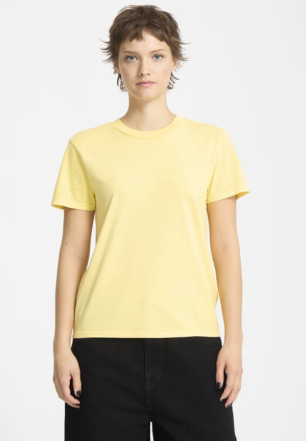 SOLID STONE EMB - T-Shirt basic - dawn yellow