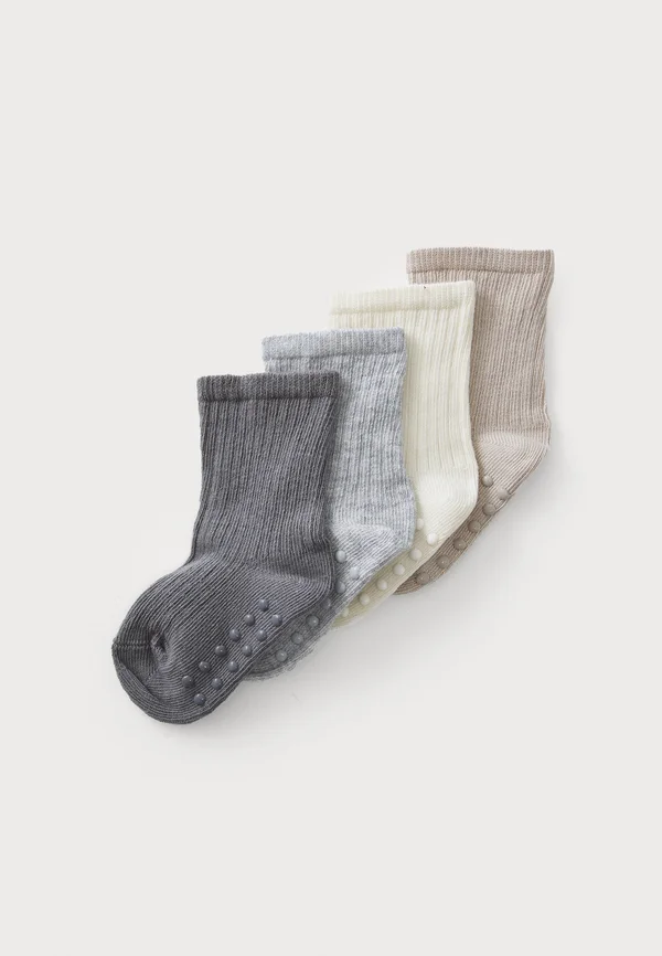 SOLID UNISEX 4 PACK - Kniestrümpfe - dusty beige