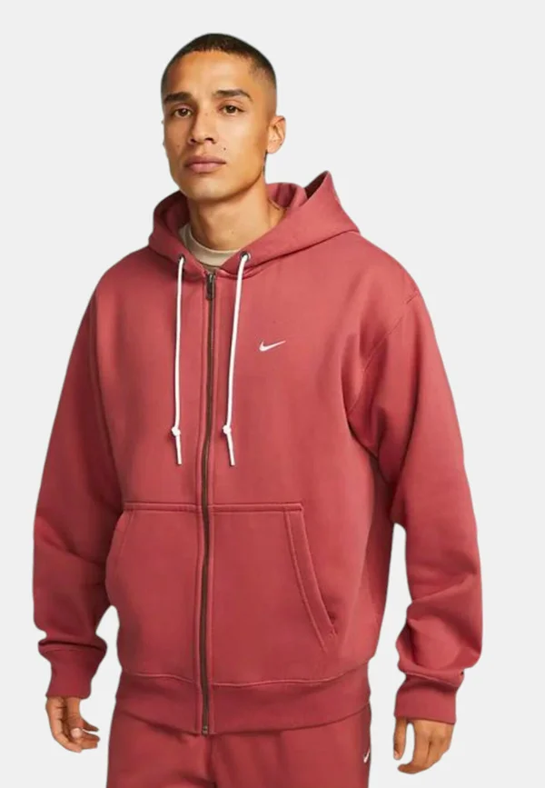 SOLO - Sweatjacke - multicolor brick red