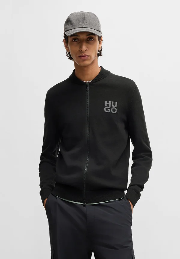 SOLOUH - Strickjacke - black