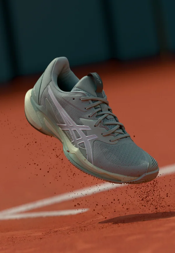 SOLUTION SPEED FF 3 CLAY - Tennisschuh für Sandplätze - lichen rock white