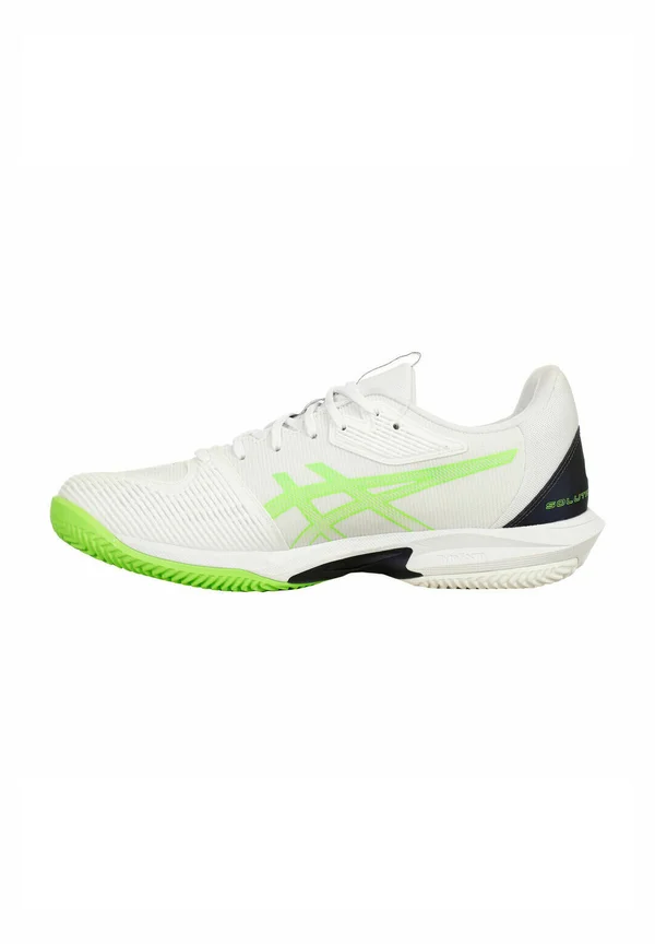 SOLUTION SPEED - Tennisschuh für Sandplätze - weiß neongrün