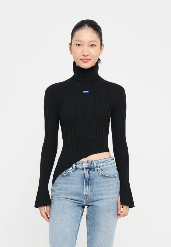 SOMYNA - Strickpullover - black