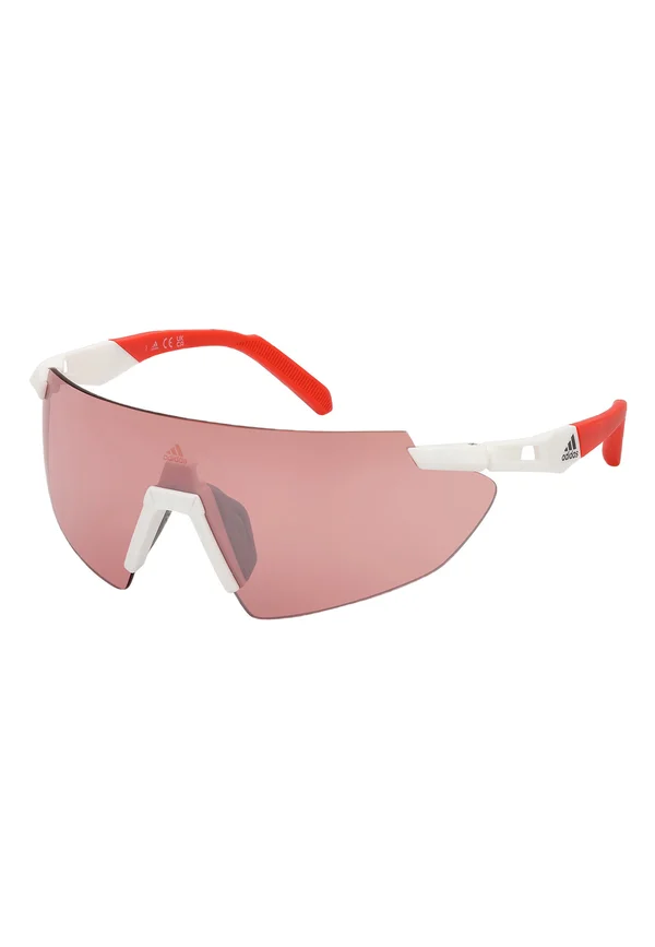 Sonnenbrille - bianco marrone chiaro specchiato