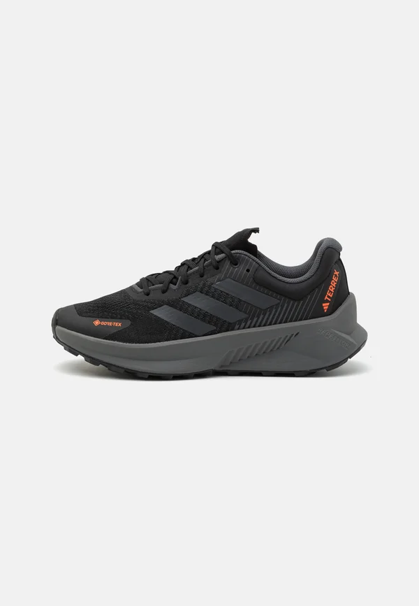 SOULSTRIDE FLOW GORE-TEX® - Laufschuh Trail - core black/grey six/impact orange