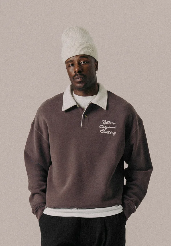 SOURCE POLO - Sweatshirt - raisin