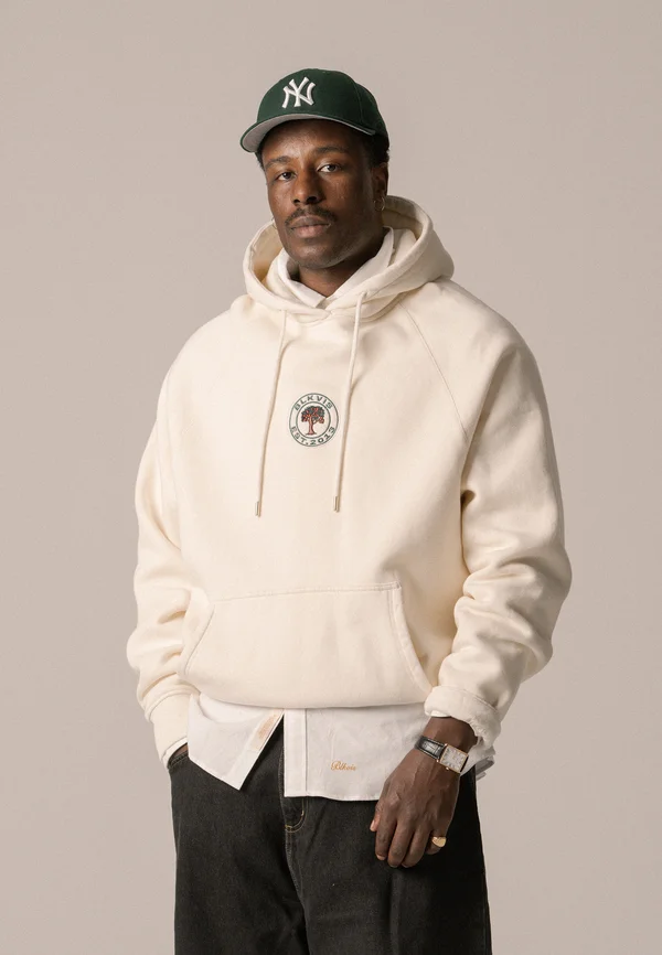 SOURCE RAGLAN HOODIE UNISEX - Kapuzenpullover - antique white