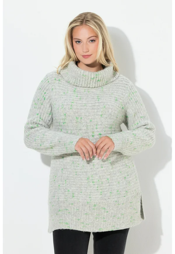 SPACE TURTLENECK  - Strickpullover - pale mottled grey