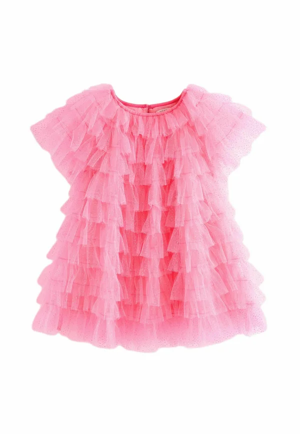 SPARKLE RUFFLE REGULAR FIT - Cocktailkleid/festliches Kleid - bright pink