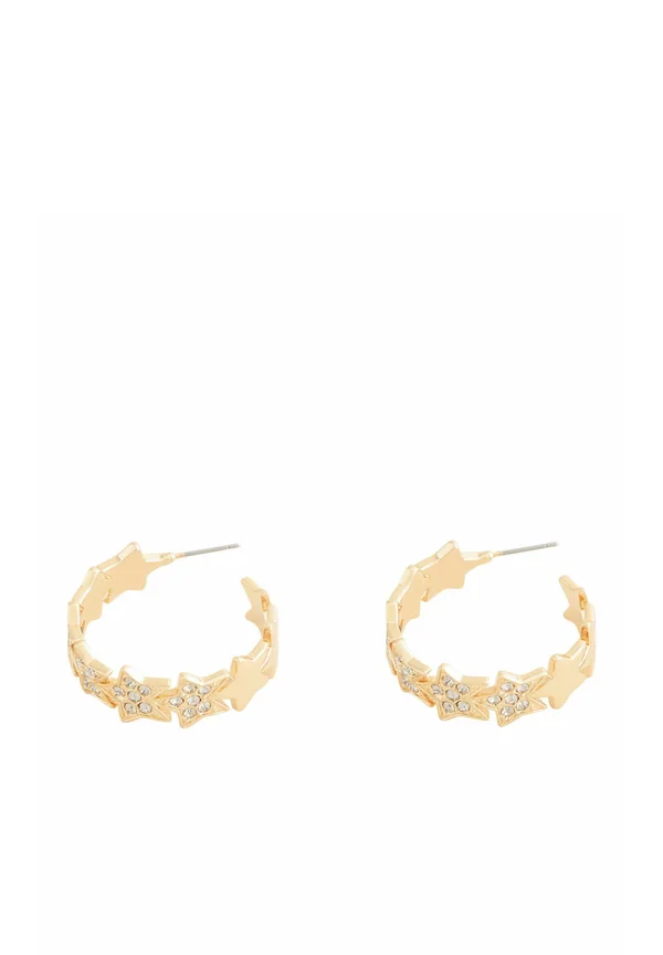 SPARKLE STAR HOOP - Ohrringe - gold-coloured