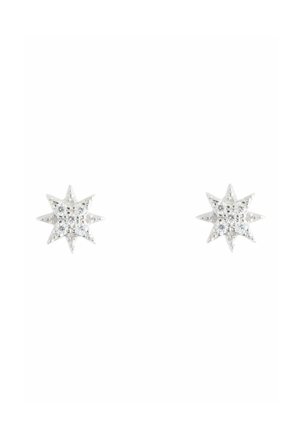 SPARKLE STAR STUD  - Ohrringe - sterling silver