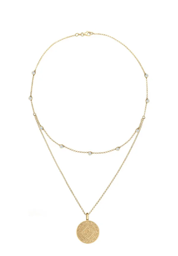 SPARKLING BASIC - MIT KRISTALLEN VON SWAROVSKI® - Halskette - gold-coloured