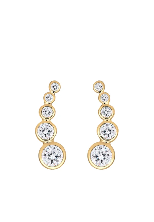 SPARKLING BASIC - MIT KRISTALLEN VON SWAROVSKI® - Ohrringe - gold-coloured/white