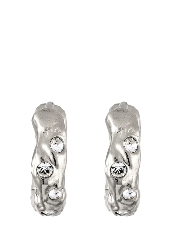 SPARKLING BASIC - MIT KRISTALLEN VON SWAROVSKI® - Ohrringe - silver-coloured