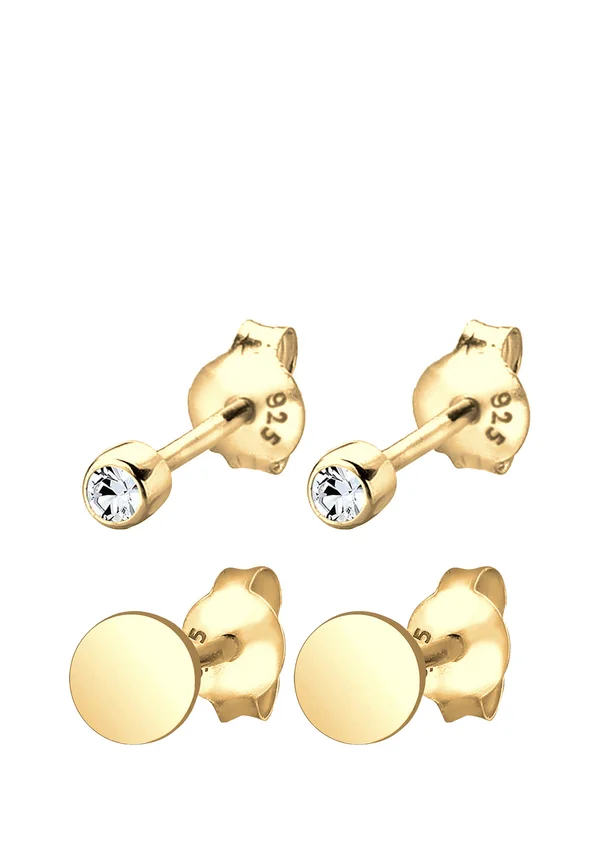 SPARKLING BASIC SET - MIT KRISTALLEN VON SWAROVSKI® - Ohrringe - gold-coloured