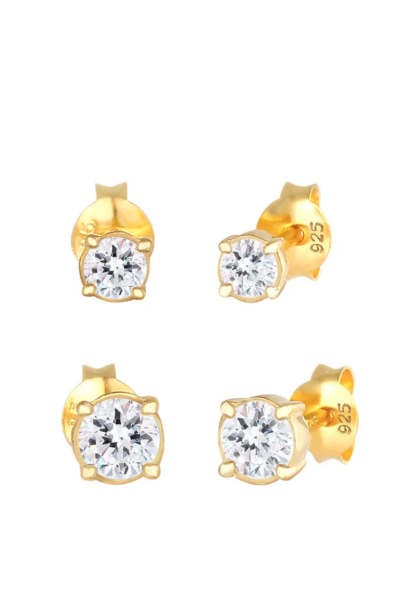 SPARKLING BASIC SET - MIT KRISTALLEN VON SWAROVSKI® - Ohrringe - gold-coloured