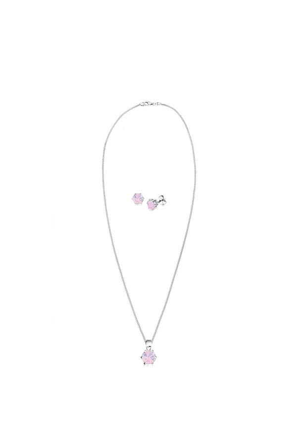 SPARKLING BASIC SET - MIT KRISTALLEN VON SWAROVSKI® - Ohrringe - pink-coloured