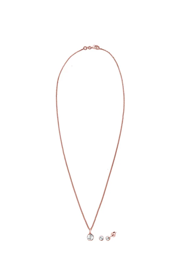 SPARKLING BASIC SET - MIT KRISTALLEN VON SWAROVSKI® - Ohrringe - rose gold-coloured