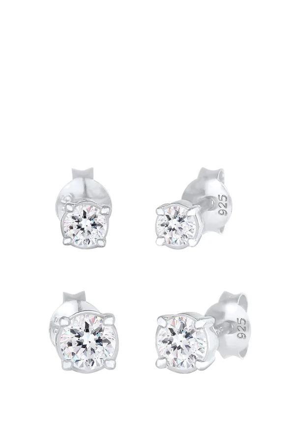 SPARKLING BASIC SET - MIT KRISTALLEN VON SWAROVSKI® - Ohrringe - silberfarben